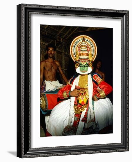 Kathakali, the Classical Dance-Drama of Kerala Region in Trivandrum, Kerala, India-null-Framed Photographic Print