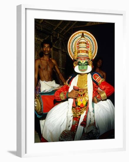 Kathakali, the Classical Dance-Drama of Kerala Region in Trivandrum, Kerala, India-null-Framed Photographic Print