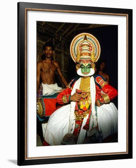 Kathakali, the Classical Dance-Drama of Kerala Region in Trivandrum, Kerala, India-null-Framed Photographic Print