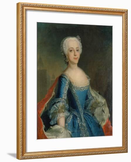 Katharina II, Als Prinzessin-Anna Rosina Lisiewska-Framed Giclee Print