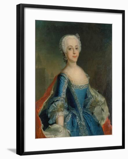 Katharina II, Als Prinzessin-Anna Rosina Lisiewska-Framed Giclee Print