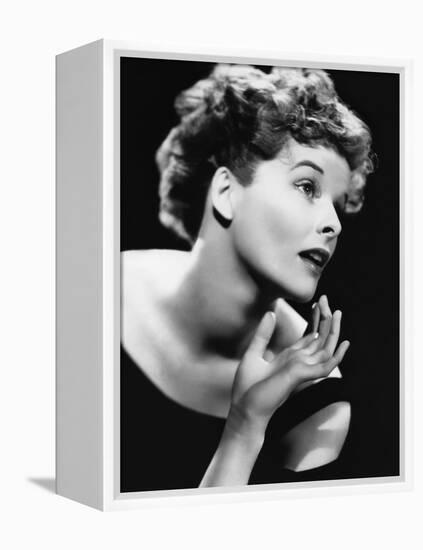 Katharine Hepburn (b/w photo)-null-Framed Stretched Canvas