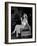 Katharine Hepburn in chair Smoking Cigarette in Scene from Broadway Show "The Philadelphia Story"-Alfred Eisenstaedt-Framed Premium Photographic Print