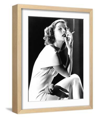 Katharine Hepburn Smoking, 1930s Photo