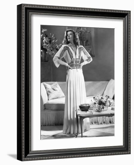 Katharine Hepburn, The Philadelphia Story, 1940-null-Framed Photographic Print