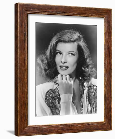 Katharine Hepburn, The Philadelphia Story, 1940-null-Framed Photographic Print