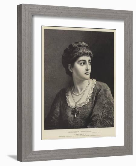 Katherine from Shakespeare's Taming of the Shew-Edwin Long-Framed Giclee Print