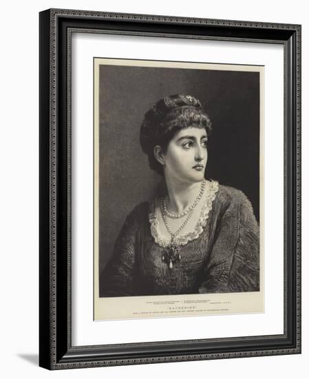 Katherine from Shakespeare's Taming of the Shew-Edwin Long-Framed Giclee Print