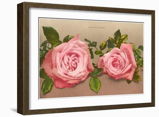 Katherine Mermet Pink Roses-null-Framed Art Print