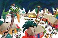 Island Village - Jack & Jill-Katherine Millhous-Mounted Giclee Print
