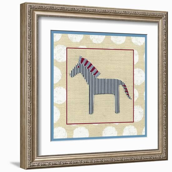 Katherine's Zebra-Chariklia Zarris-Framed Art Print