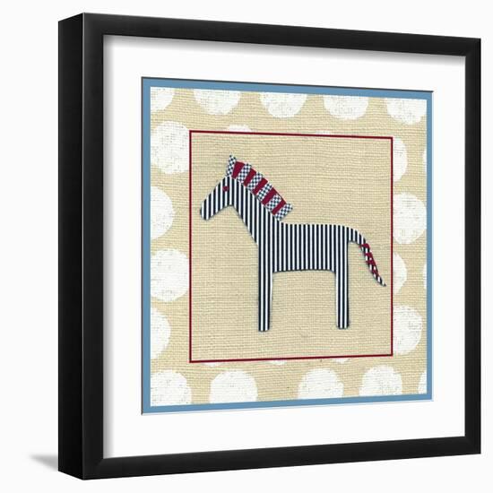 Katherine's Zebra-Chariklia Zarris-Framed Art Print