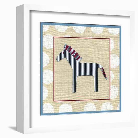 Katherine's Zebra-Chariklia Zarris-Framed Art Print