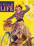 Spring Bike Ride - Child Life, March 1946-Katherine Wireman-Giclee Print