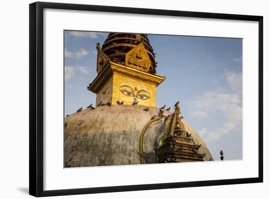 Kathesimbhu Stupa At Sunset. Kathmandu, Nepal-Oscar Dominguez-Framed Photographic Print