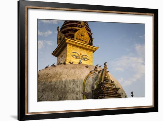 Kathesimbhu Stupa At Sunset. Kathmandu, Nepal-Oscar Dominguez-Framed Photographic Print