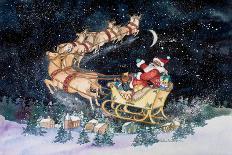 Santas Ride-Kathleen Parr McKenna-Framed Art Print