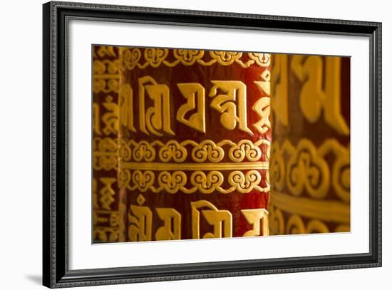 Kathmandu Nepal Prayer Wheels at the Drikung Kagyu Richening Monastery-Bill Bachmann-Framed Photographic Print