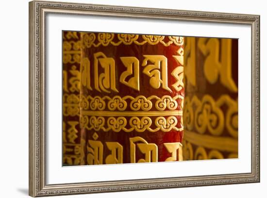 Kathmandu Nepal Prayer Wheels at the Drikung Kagyu Richening Monastery-Bill Bachmann-Framed Photographic Print