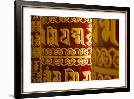 Kathmandu Nepal Prayer Wheels at the Drikung Kagyu Richening Monastery-Bill Bachmann-Framed Photographic Print