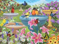 Birdbath Garden-Kathy Kehoe Bambeck-Giclee Print