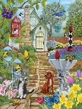 Birdbath Garden-Kathy Kehoe Bambeck-Framed Giclee Print