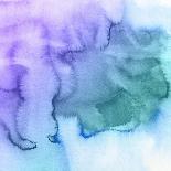 Monstera Leaves on Green Wave Background Pattern-katritch-Art Print