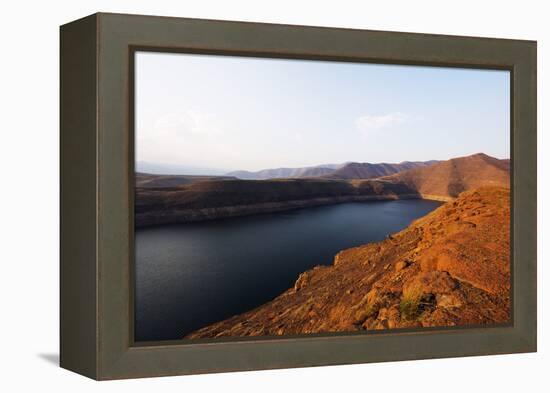 Katse Dam, Lesotho, Africa-Christian Kober-Framed Premier Image Canvas