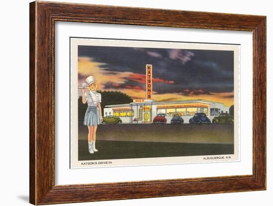 Katson's Drive-In, Roadside Retro-null-Framed Art Print