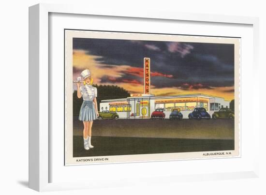 Katson's Drive-In, Roadside Retro-null-Framed Art Print