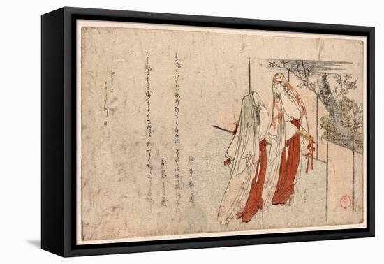 Katsugi No Futari No Onna-Kubo Shunman-Framed Premier Image Canvas