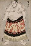 Full-Length Portrait of the Wrestler Kachozan-Katsukawa Shun'ei-Giclee Print