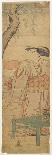Parody Showing a Beauty in the Place of Guan Yu with His Attendant, C.1790-Katsukawa Shuncho-Giclee Print