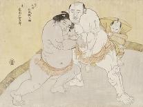 The Warrior Omori Hikoshichi Carrying a Female Demon on His Back, C.1772-Katsukawa Shunsho-Giclee Print