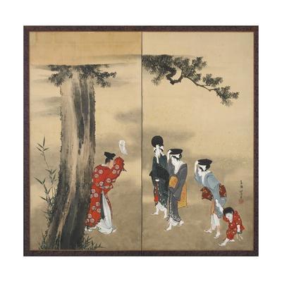 Japanese Woodblock Art Ito Shinsui Two Geishas Canvas Print 16X12/"