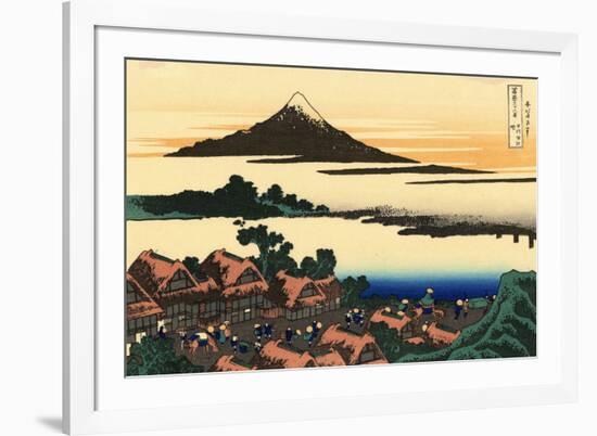 Katsushika Hokusai Dawn at Isawa in the Kai Province-Katsushika Hokusai-Framed Art Print