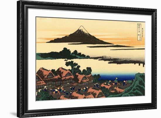 Katsushika Hokusai Dawn at Isawa in the Kai Province-Katsushika Hokusai-Framed Art Print