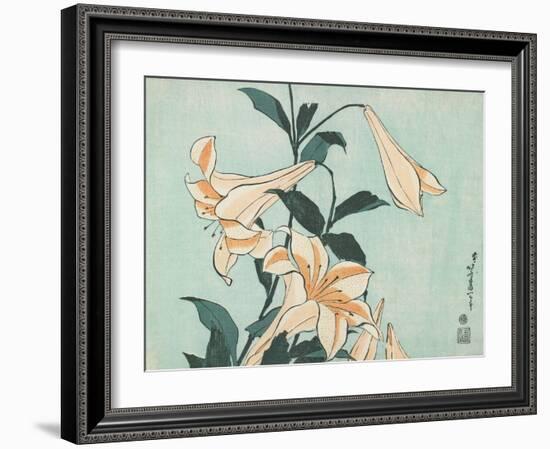 Katsushika Hokusai Floral II-Katsushika Hokusai-Framed Art Print