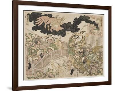 落陽('92にっかつ) Hanzokuy-O Kiubi No Kitsune, 1806 (Woodblock Print)' Giclee
