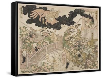 Hanzokuy-O Kiubi No Kitsune, 1806 (Woodblock Print) Giclee Print