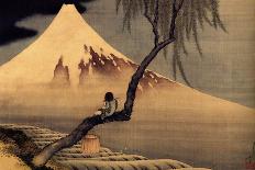 Amida Waterfall on the Kiso Highway-Katsushika Hokusai-Giclee Print