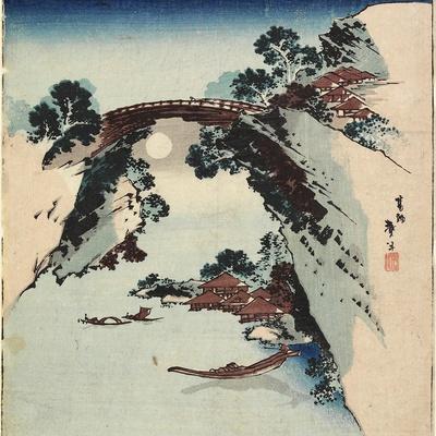 Moon Underneath the Bridge, 1811-1820' Giclee Print