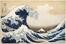 The Great Wave Off Kanagawa, from the Series "36 Views of Mt. Fuji" ("Fugaku Sanjuokkei")-Katsushika Hokusai-Framed Giclee Print