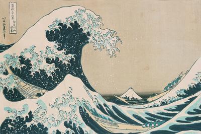 川 芸術作品 Sous la vague au large de Kanagawa Premium Giclee Print