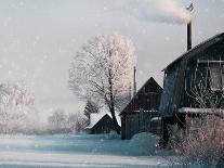 Christmas Landscape in Winter Village-katty1489-Premium Photographic Print