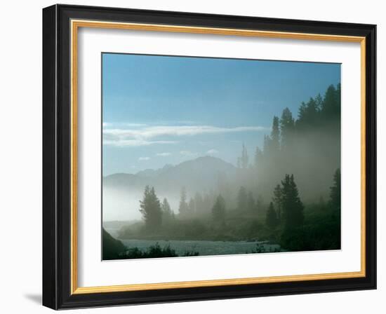 Katun River, Mt. Beluhka, Steppe, Siberia, Russia-Kenneth Garrett-Framed Photographic Print