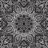 Lace Background: White on Black, Mandala-Katyau-Art Print
