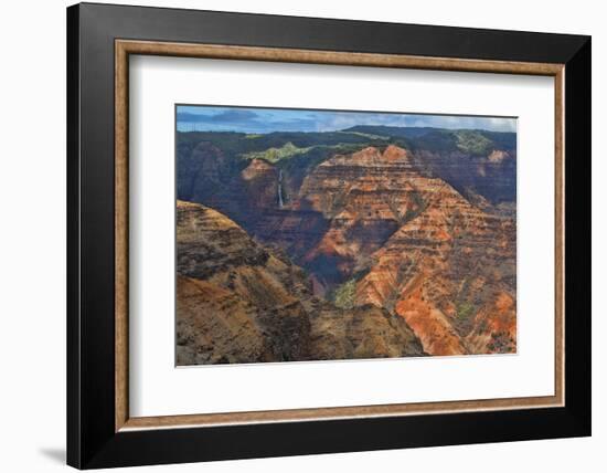 Kauai, Hawaii. Scenic Waimea Canyon State Park red cliffs from above canyon-Bill Bachmann-Framed Photographic Print