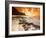 Kauai, Hawaii: Sunset on Tunnels Beach-Ian Shive-Framed Photographic Print