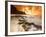 Kauai, Hawaii: Sunset on Tunnels Beach-Ian Shive-Framed Photographic Print